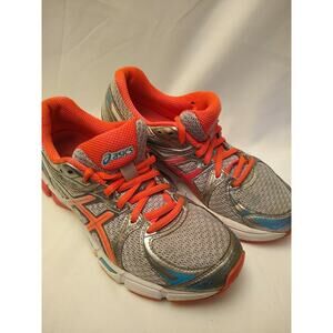 ASICS Gel-Exalt 2 T4B6N Running Training Shoes Silver Orange Women Size US 7